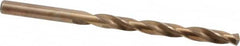 Hertel - Letter D 135° Cobalt Jobber Drill - Oxide/Gold Finish, Right Hand Cut, Spiral Flute, Straight Shank, 4" OAL, Split Point - Benchmark Tooling