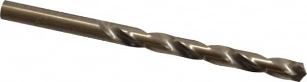 Hertel - Letter I 135° Cobalt Jobber Drill - Oxide/Gold Finish, Right Hand Cut, Spiral Flute, Straight Shank, 4-1/8" OAL, Split Point - Benchmark Tooling