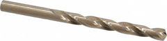Hertel - Letter R 135° Cobalt Jobber Drill - Oxide/Gold Finish, Right Hand Cut, Spiral Flute, Straight Shank, 4-3/4" OAL, Split Point - Benchmark Tooling