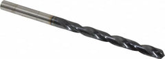 Hertel - 7/32" 135° Cobalt Jobber Drill - TiAlN Finish, Right Hand Cut, Spiral Flute, Straight Shank, 3-3/4" OAL, Split Point - Benchmark Tooling