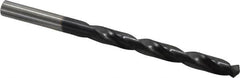 Hertel - 19/64" 135° Cobalt Jobber Drill - TiAlN Finish, Right Hand Cut, Spiral Flute, Straight Shank, 4-3/8" OAL, Split Point - Benchmark Tooling