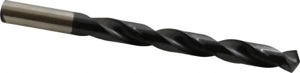 Hertel - 13/32" 135° Cobalt Jobber Drill - TiAlN Finish, Right Hand Cut, Spiral Flute, Straight Shank, 5-1/4" OAL, Split Point - Benchmark Tooling