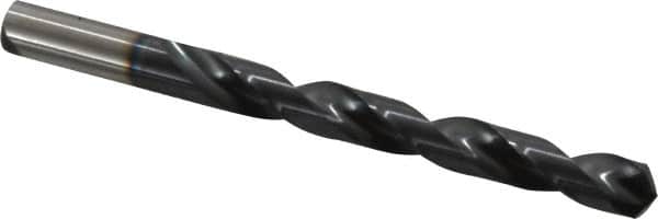 Hertel - 29/64" 135° Cobalt Jobber Drill - TiAlN Finish, Right Hand Cut, Spiral Flute, Straight Shank, 5-5/8" OAL, Split Point - Benchmark Tooling