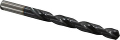 Hertel - 29/64" 135° Cobalt Jobber Drill - TiAlN Finish, Right Hand Cut, Spiral Flute, Straight Shank, 5-5/8" OAL, Split Point - Benchmark Tooling