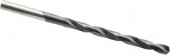 Hertel - #7 135° Cobalt Jobber Drill - TiAlN Finish, Right Hand Cut, Spiral Flute, Straight Shank, 3-5/8" OAL, Split Point - Benchmark Tooling