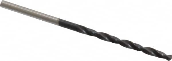 Hertel - #33 135° Cobalt Jobber Drill - TiAlN Finish, Right Hand Cut, Spiral Flute, Straight Shank, 2-5/8" OAL, Split Point - Benchmark Tooling