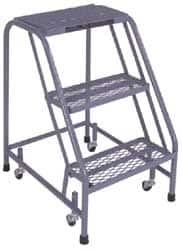 Cotterman - 30" 3 Step Ladder - 350 Lb Capacity, 30" Platform Height, 20" Base Width x 26" Depth, Grip Strut - Benchmark Tooling