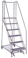 Ballymore - 90" 6 Step Ladder - 350 Lb Capacity, 60" Platform Height, 30" Base Width x 46" Depth, Grip Strut - Benchmark Tooling