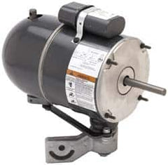 US Motors - 1/4 hp, TEAO Enclosure, Auto Thermal Protection, 1,075 RPM, 115 Volt, 60 Hz, Single Phase Permanent Split Capacitor (PSC) Motor - Size 48YZ Frame, Yoke Mount, 2 Speed, Ball Bearings, 4.40 Full Load Amps, B Class Insulation, CCW Lead End - Benchmark Tooling