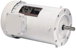US Motors - 1/3 hp, TENV Enclosure, No Thermal Protection, 1,725 RPM, 208-230/460 Volt, 60 Hz, Three Phase Standard Efficient Motor - Size 56C Frame, C-Face Mount, 1 Speed, Ball Bearings, 1.3-1.2/0.6 Full Load Amps, F Class Insulation, Reversible - Benchmark Tooling
