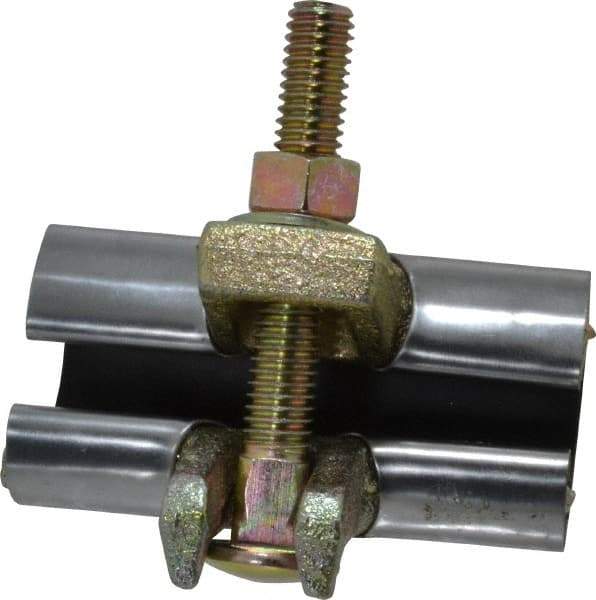 B&K Mueller - 1/2" Pipe Single Bolt 3" Repair Clamp - For Providing Strong Positive Seal In Repairing Leaking Pipes - Benchmark Tooling