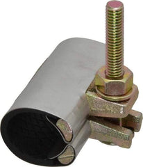 B&K Mueller - 1" Pipe Single Bolt 3" Repair Clamp - For Providing Strong Positive Seal In Repairing Leaking Pipes - Benchmark Tooling