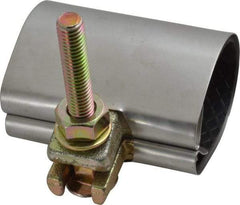 B&K Mueller - 1-1/2" Pipe Single Bolt 3" Repair Clamp - For Providing Strong Positive Seal In Repairing Leaking Pipes - Benchmark Tooling