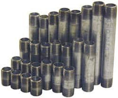 B&K Mueller - 60 Piece, 1-1/4" Pipe, Galvanized Pipe Nipple Set - Schedule 40, (6) Close, (6) 2, (6) 2-1/2, (6) 3, (6) 3-1/2, (6) 4, (6) 4-1/2, (6) 5, (6) 5-1/2, (6) 6 - Benchmark Tooling