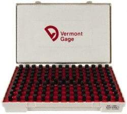 Vermont Gage - 125 Piece, 0.501-0.625 Inch Diameter Plug and Pin Gage Set - Plus 0.0002 Inch Tolerance, Class ZZ - Benchmark Tooling