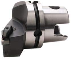 Kennametal - Right Hand Cut, Size KM80, CN.. Insert Compatiblity, Internal Modular Turning & Profiling Cutting Unit Head - 53mm Ctr to Cutting Edge, 70mm Head Length, Through Coolant, Series Kenclamp - Benchmark Tooling