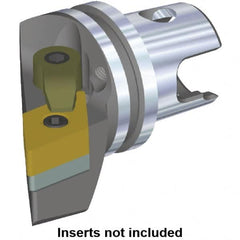 Kennametal - Right Hand Cut, Size KM32, DN.. Insert Compatiblity, Modular Turning & Profiling Cutting Unit Head - 22mm Ctr to Cutting Edge, 35mm Head Length, Through Coolant, Series M-Clamping - Benchmark Tooling