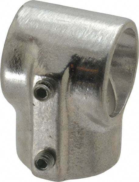 Hollaender - 1-1/4" Pipe, Tee-E, Aluminum Alloy Tee Pipe Rail Fitting - Bright Finish - Benchmark Tooling