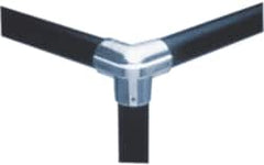 Hollaender - 3/4" Pipe, Side Outlet Elbow, Aluminum Alloy Elbow Pipe Rail Fitting - Bright Finish - Benchmark Tooling