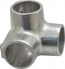 Hollaender - 1" Pipe, Side Outlet Elbow, Aluminum Alloy Elbow Pipe Rail Fitting - Bright Finish - Benchmark Tooling