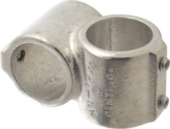 Hollaender - 1-1/4" Pipe, Short Barrel Crossover, Aluminum Alloy Cross Pipe Rail Fitting - Bright Finish - Benchmark Tooling