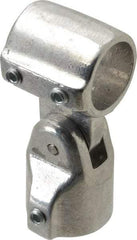 Hollaender - 1" Pipe, Adjustable Elbow Assembly, Aluminum Alloy Elbow Pipe Rail Fitting - Bright Finish - Benchmark Tooling