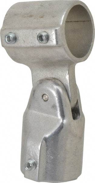 Hollaender - 1-1/4" Pipe, Adjustable Elbow Assembly, Aluminum Alloy Elbow Pipe Rail Fitting - Bright Finish - Benchmark Tooling