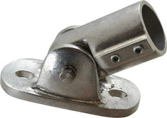 Hollaender - 1-1/2" Pipe, Adjustable Flange, Aluminum Alloy Flange Pipe Rail Fitting - Benchmark Tooling