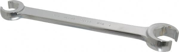 Blackhawk by Proto - 3/4 x 1", Full Polish, Open End Flare Nut Wrench - 6 Points, 9-13/64" OAL, Steel, Double End Head - Benchmark Tooling