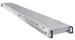 Made in USA - 20 Ft. Long x 12 Inches Wide, 2 Man Aluminum Scaffold Plank - Benchmark Tooling