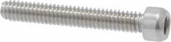 Value Collection - #1-72 UNF Hex Socket Drive, Socket Cap Screw - Grade 18-8 & Austenitic A2 Stainless Steel, Fully Threaded, 1/2" Length Under Head - Benchmark Tooling