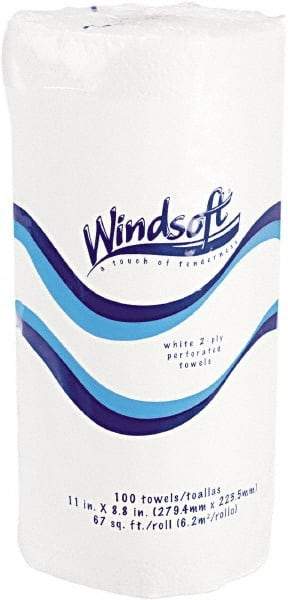 Windsoft - Perforated Roll of 2 Ply White Paper Towels - 15-1/2" Wide - Benchmark Tooling