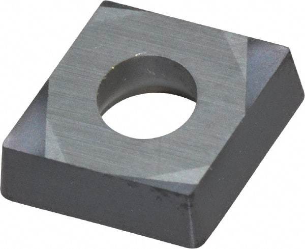 Kennametal - CCGT21.51 LF Grade KC5010 Carbide Turning Insert - TiAlN Finish, 80° Diamond, 1/4" Inscr Circle, 3/32" Thick, 1/64" Corner Radius - Benchmark Tooling