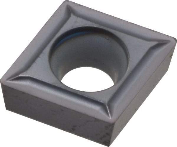 Kennametal - CCGT32.51 LF Grade KC5010 Carbide Turning Insert - TiAlN Finish, 80° Diamond, 3/8" Inscr Circle, 5/32" Thick, 1/64" Corner Radius - Benchmark Tooling