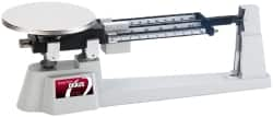 Ohaus - 610 g, 0.1 g Graduation, Triple Beam Balance - 6" Platform Diam - Benchmark Tooling