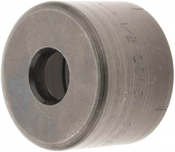 Greenlee - 1/2" Conduit Round Die - 22.5mm Hole Length x 7/8" Hole Diam - Benchmark Tooling