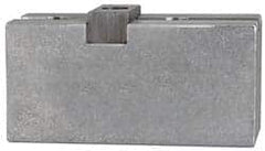 Atlas Workholding - Tongue & Groove Attachment, Square Soft Lathe Chuck Jaw - Steel, 2-1/2" Btw Mount Hole Ctrs, 4-1/2" Long x 1-3/4" Wide x 2-1/8" High, 1/2" Groove - Benchmark Tooling