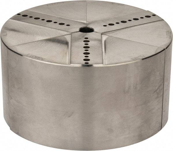 Abbott Workholding Products - 6" & Up Chuck Capacity, Northfield Attachment, Round Soft Lathe Chuck Jaw - 3 Jaws, Aluminum, 5.92" Wide x 3" High - Benchmark Tooling