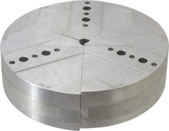 Abbott Workholding Products - 8" & Up Chuck Capacity, Northfield Attachment, Round Soft Lathe Chuck Jaw - 3 Jaws, Aluminum, 7.92" Wide x 2" High - Benchmark Tooling