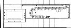 Igus - 0.95 Inch Outside Width x 0.76 Inch Outside Height, Cable and Hose Carrier Plastic Crossbar Mounting Bracket Set - 1-1/2 Inch Bend Radius, 0.63 Inch Inside Width x 0.57 Inch Inside Height - Benchmark Tooling