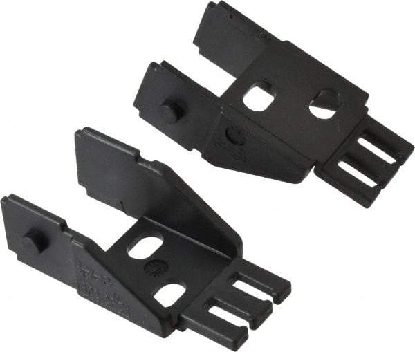 Igus - 1.42 Inch Outside Width x 0.94 Inch Outside Height, Cable and Hose Carrier Steel Zipper Mounting Bracket Set - 1-1/2 Inch Bend Radius, 0.98 Inch Inside Width x 0.67 Inch Inside Height - Benchmark Tooling