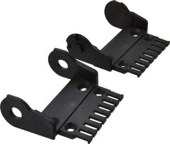 Igus - 3.36 Inch Outside Width x 1.38 Inch Outside Height, Cable and Hose Carrier Plastic Open Mounting Bracket Set - 2.17 Inch Bend Radius, 3.03 Inch Inside Width x 0.98 Inch Inside Height - Benchmark Tooling