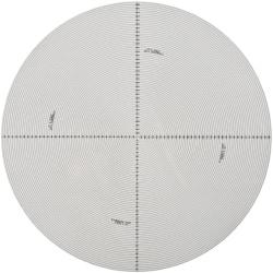 Made in USA - 14 Inch Diameter, Radius and Angle, Mylar Optical Comparator Chart and Reticle - For Use with 10x, 20x, 50x and 100x Magnification - Benchmark Tooling