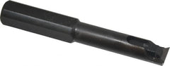 Made in USA - 0.475" Min Bore Diam, 3-1/4" OAL, 1/2" Shank Diam, Indexable Boring Bar - 1-3/4" Max Bore Depth, TPEE 730 Insert, Clamp Holding Method - Benchmark Tooling