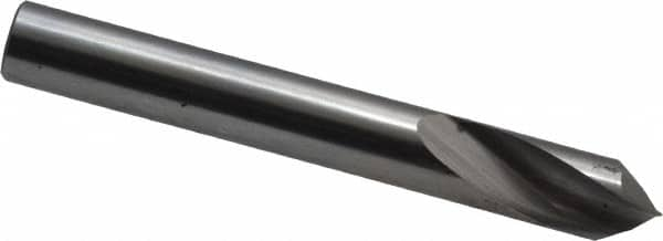 Magafor - 1/4" Body Diam, 90°, 2" OAL, Solid Carbide Spotting Drill - Benchmark Tooling