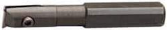 APT - 1/2" Min Bore Diam, 4-1/4" OAL, 3/4" Shank Diam, Indexable Boring Bar - 2-1/4" Max Bore Depth, TPG 221 Insert, Screw Holding Method - Benchmark Tooling