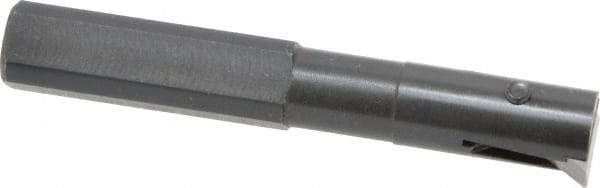 APT - 1/2" Min Bore Diam, 3" OAL, 1/2" Shank Diam, Indexable Boring Bar - 1-1/2" Max Bore Depth, TPG 221 Insert, Screw Holding Method - Benchmark Tooling