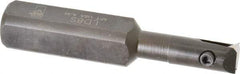APT - 1/2" Min Bore Diam, 3-1/2" OAL, 3/4" Shank Diam, Indexable Boring Bar - 1-1/2" Max Bore Depth, TPG 221 Insert, Screw Holding Method - Benchmark Tooling