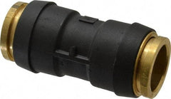 Parker - 3/4" Tube OD, Composite Push-to-Connect Tube Union - Tube to Tube Connection, 250 Max psi, Buna-N O-Ring, -40 to 200°F Working Temp - Benchmark Tooling