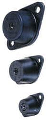 Tech Products - 1/2-13 Bolt Thread, 5-1/2" Long x 3-3/8" Wide x 2-7/8" High Double Deflection Stud Mount Leveling Pad & Mount - 250 Max Lb Capacity, 2-1/2" Base Diam - Benchmark Tooling